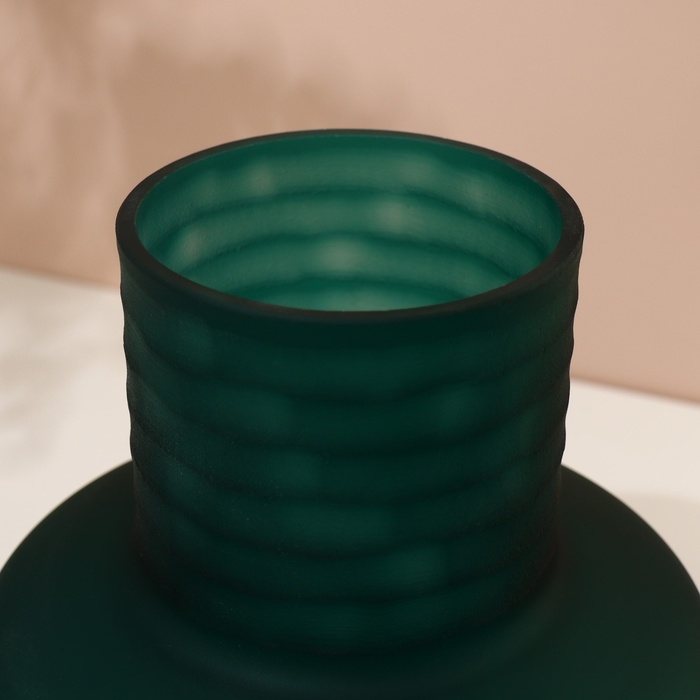 Ваза для цветов «Флорентина» из зеленого стекла 24 х 21 х 21 см Ваза для цветов «Флорентина» из зеленого стекла 24 х 21 х 21 см