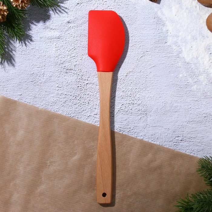 Новый год. Лопатка силиконовая «Елочка», 26 х 5 см Новый год. Лопатка силиконовая «Елочка», 26 х 5 см