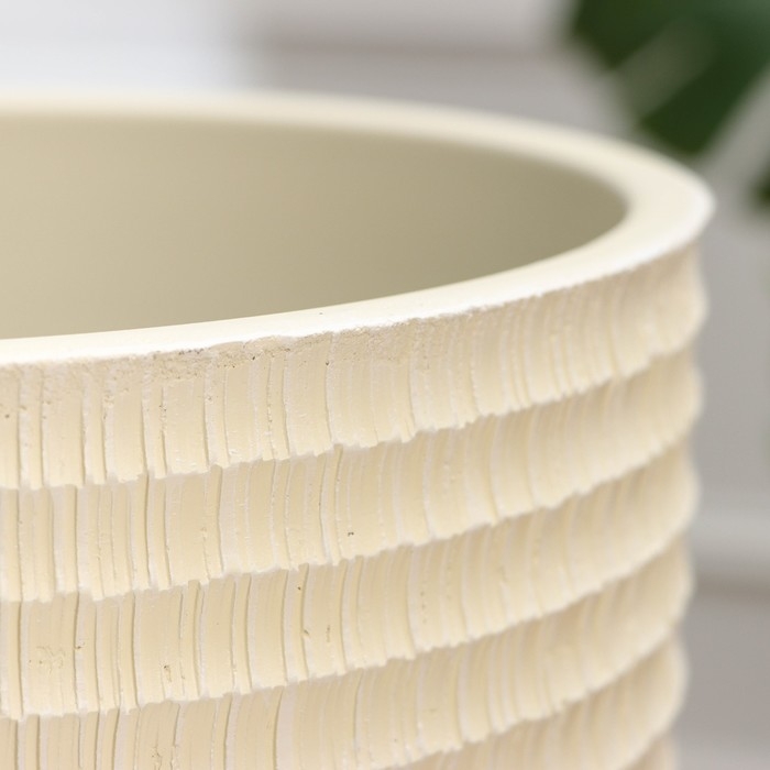 Горшок цветочный Горшок цветочный "Плиссе шампань бутон №7", 13 л