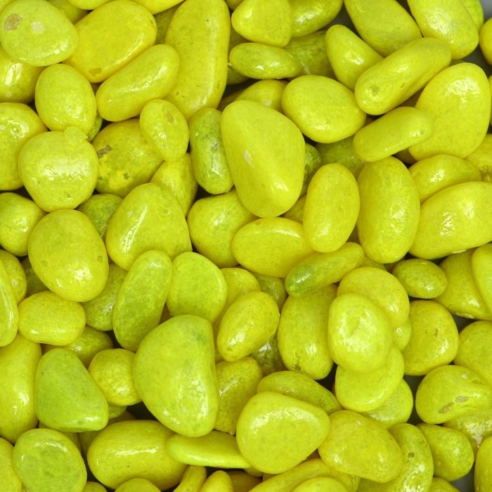 Галька декоративная, флуоресцентная, лимонная, фр. 5-10 мм, 350 г Галька декоративная, флуоресцентная, лимонная, фр. 5-10 мм, 350 г