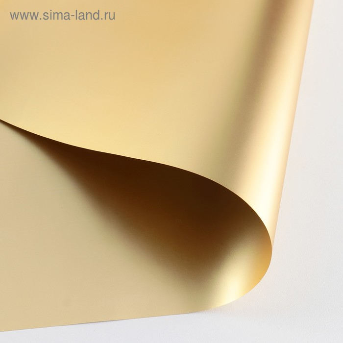 Пленка для цветов  Пленка для цветов "Металл", золото, 58 см х 5 м