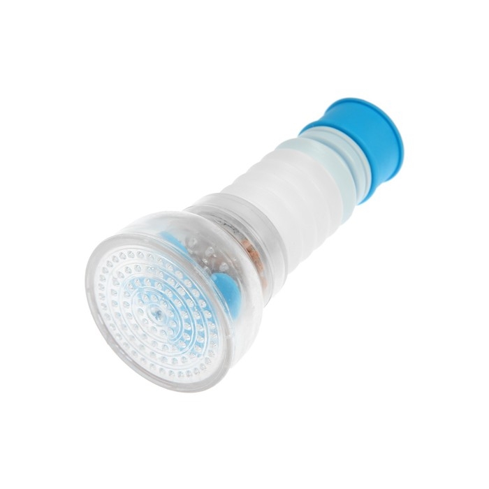 Аэратор ZEIN, увеличивающийся в длину, регулировка потока, пластик, голубой Аэратор ZEIN, увеличивающийся в длину, регулировка потока, пластик, голубой