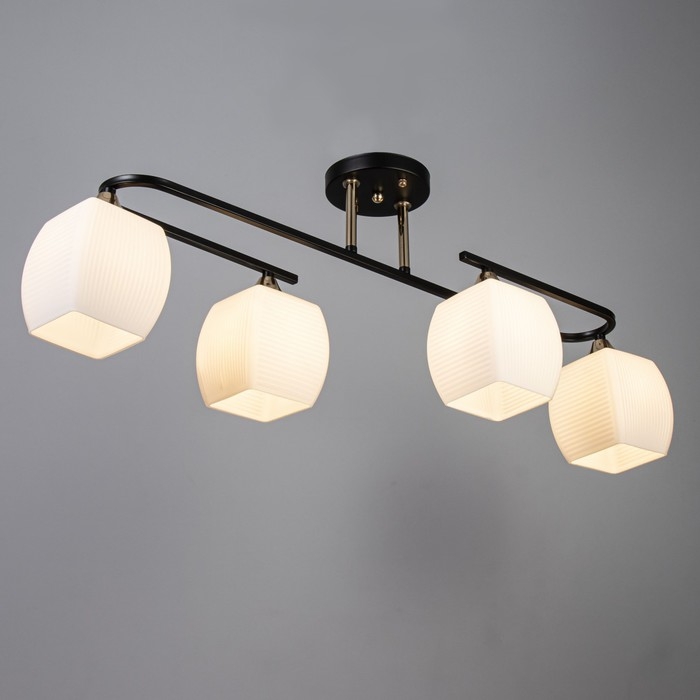 Люстра Люстра "Бариса" 4хЕ27 40Вт черный 79х27х27,5см BayerLux