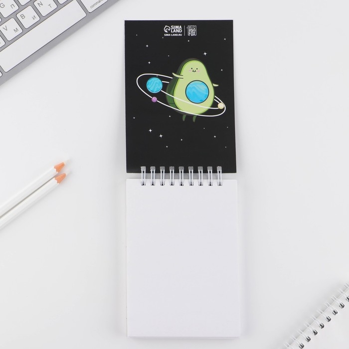 Скетчбук &laquo;Авокадо&raquo;, А6, 80 л, 100 г/м