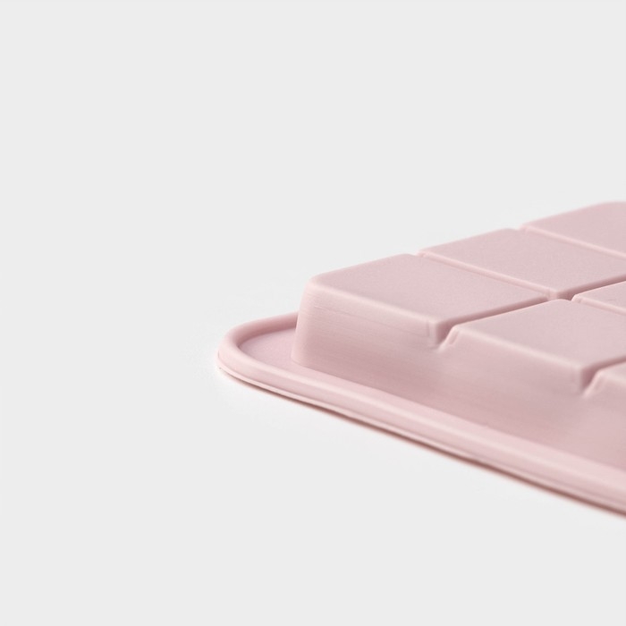 Форма для шоколада Доляна «Шоколадное ассорти», силикон, 20×15 см, 9 ячеек, цвет розовый Форма для шоколада Доляна «Шоколадное ассорти», силикон, 20×15 см, 9 ячеек, цвет розовый