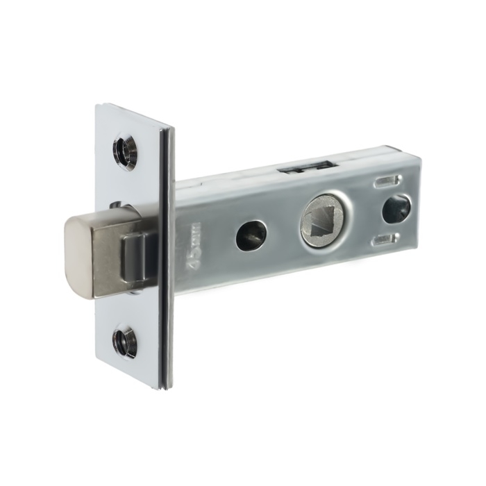 Задвижка дверная межкомнатная LOCKLAND ZDM1CP, цвет хром, стальной язычок