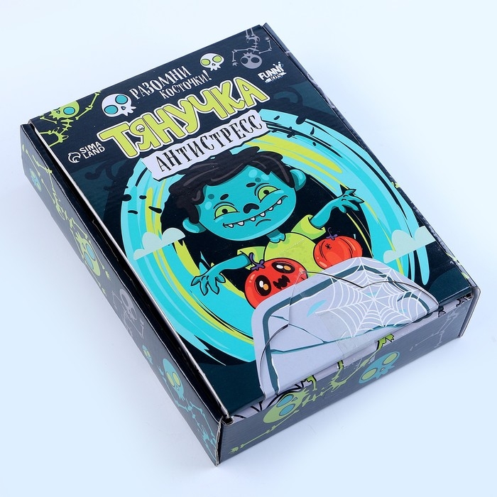 Хэллоуин. Антистресс сквиш мялка «Скелетики», цвета МИКС, в шоубоксе Хэллоуин. Антистресс сквиш мялка «Скелетики», цвета МИКС, в шоубоксе