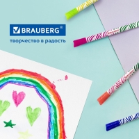 Фломастеры двусторонние 20 цветов BRAUBERG PREMIUM BI-COLOR, 10 штук, утолщенные, вентилируемый колпачок