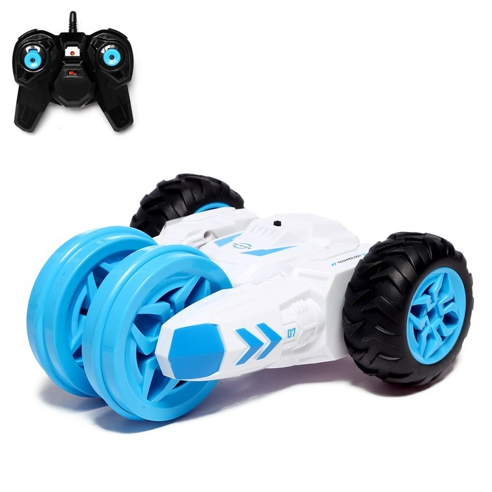 Машина радиоуправляемая «Перевертыш - Трансформер», работает от аккумулятора, цвет синий Машина радиоуправляемая «Перевертыш - Трансформер», работает от аккумулятора, цвет синий