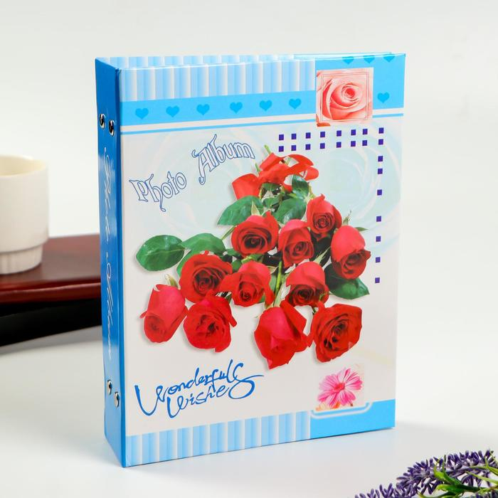 Фотоальбом на 200 фото 10х15 см Фотоальбом на 200 фото 10х15 см "Романтика" 18,5х21,5х5,5 см МИКС