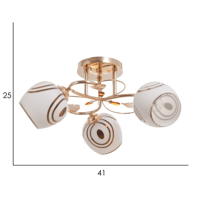 Люстра Люстра "Дорис" 3х40Вт Е27 Золото МОДЕЛЬ: 2679462