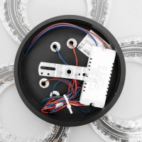 Люстра с ПДУ 1097/3BK LED 114Вт диммер черный 46х46х8 см BayerLux