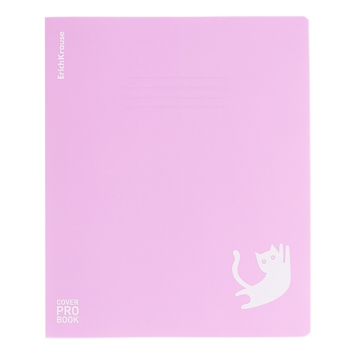 Тетрадь 48 листов в клетку ErichKrause Тетрадь 48 листов в клетку ErichKrause "CoverProBook Brave cats", пластиковая обложка с тиснением, шелкография, блок офсет 100% белизны, микс