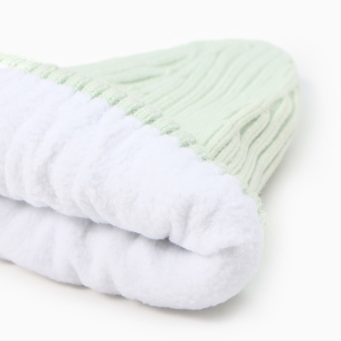 Шапка детская, цвет мята, размер 52-54 Шапка детская, цвет мята, размер 52-54