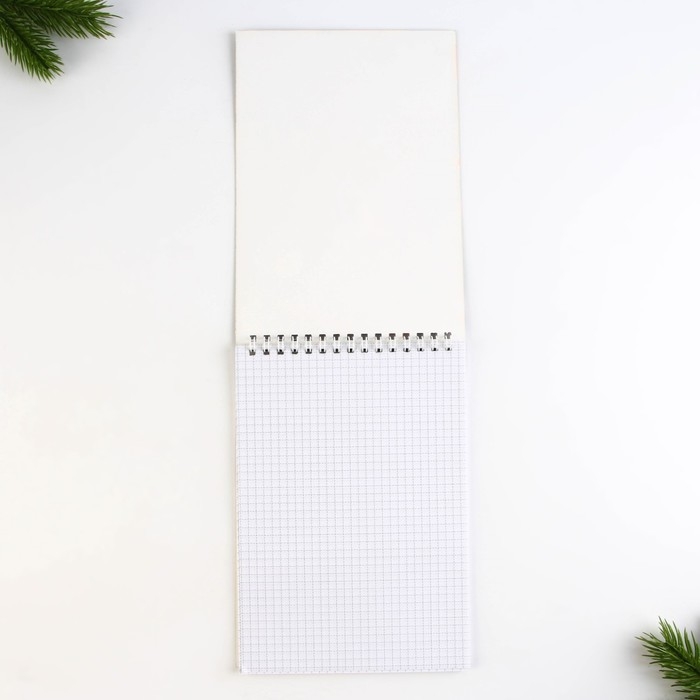 Новый год. Блокнот А5, 40 листов на гребне, мягкая обложка &laquo;С новым годом&raquo;