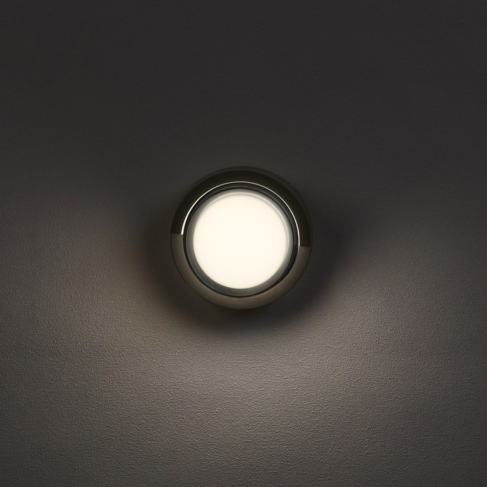 Светильник фасадный «Сити», FSD-049, 5 Вт, 4000К, круг, IP65, 220 В, пластик, черный Светильник фасадный «Сити», FSD-049, 5 Вт, 4000К, круг, IP65, 220 В, пластик, черный