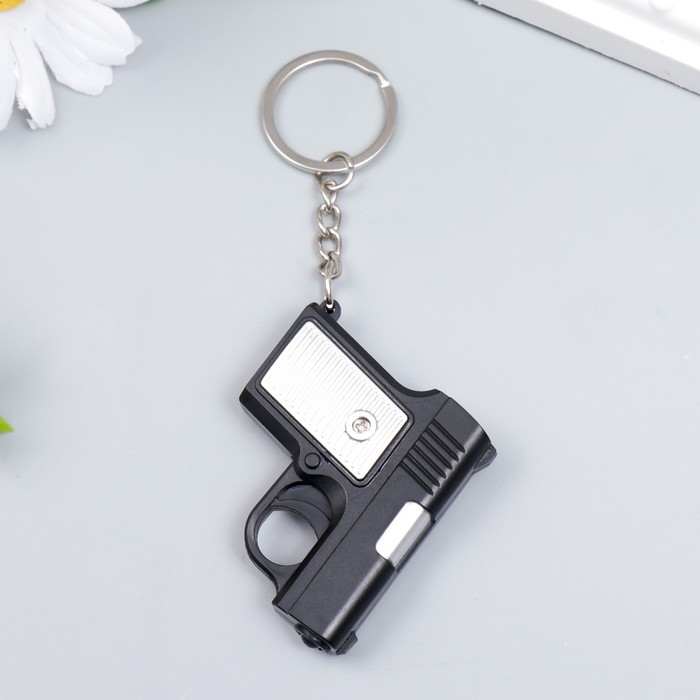 Фонарик свет на кольце Фонарик свет на кольце "Пистолет" МИКС