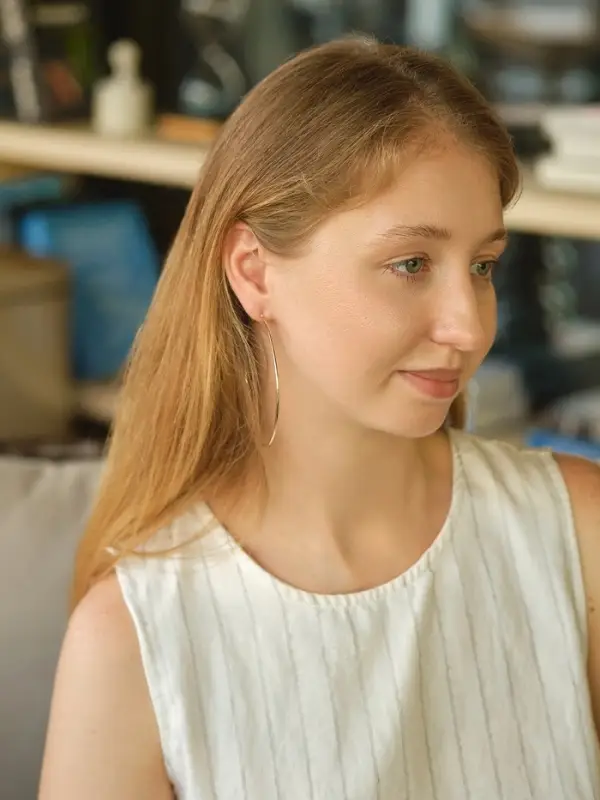 Серьги кольца QF &laquo;Классика&raquo;, d=8 см, цвет золото