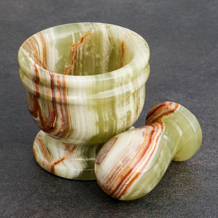 Набор ступка с пестиком, 6,3 см, оникс, МИКС Набор ступка с пестиком, 6,3 см, оникс, МИКС