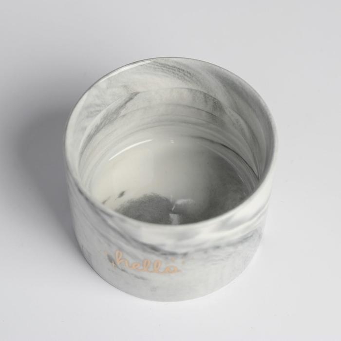 Горшок для цветов керамический, кашпо «Счастье» 5,5 х 8 см Горшок для цветов керамический, кашпо «Счастье» 5,5 х 8 см