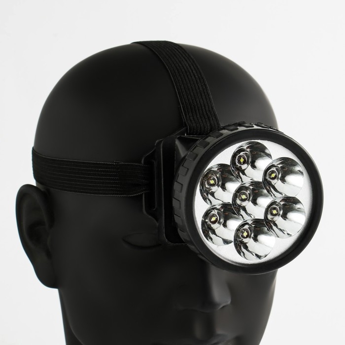 Фонарь налобный  Фонарь налобный "Мастер К.", 7 LED, 1 режим, 7.5 х 6.3 см, 3 АА