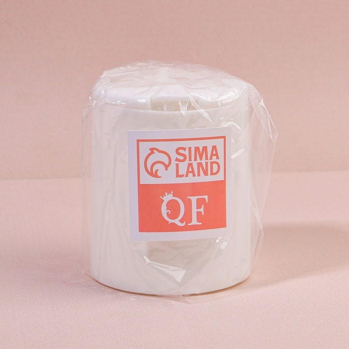 Органайзер для ватных палочек, с крышкой, на кнопке, d = 7,5 × 9,5 см, цвет белый Органайзер для ватных палочек, с крышкой, на кнопке, d = 7,5 × 9,5 см, цвет белый