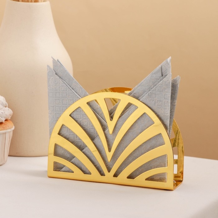 Салфетница Mercy, 13×9×3 см, цвет золотой Салфетница Mercy, 13×9×3 см, цвет золотой