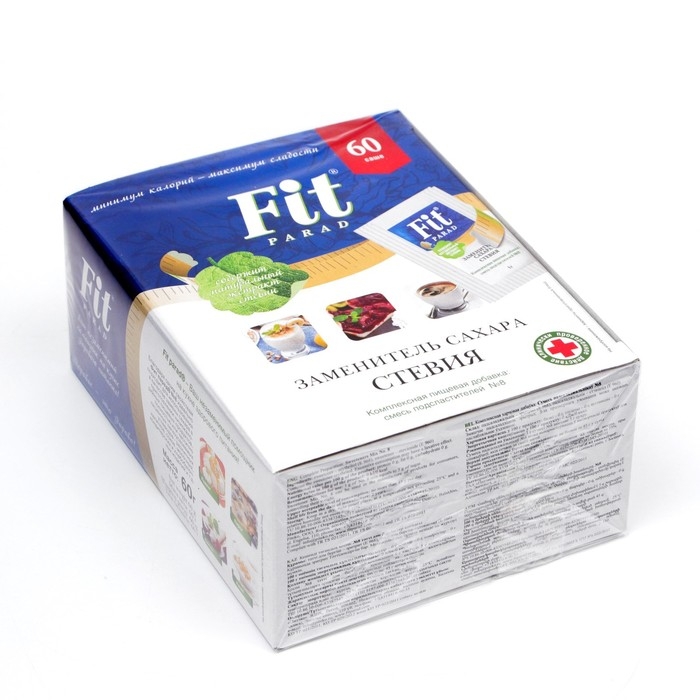 Заменитель сахара Fitparad №8, заменитель сахара (стевия), 60 г Заменитель сахара Fitparad №8, заменитель сахара (стевия), 60 г