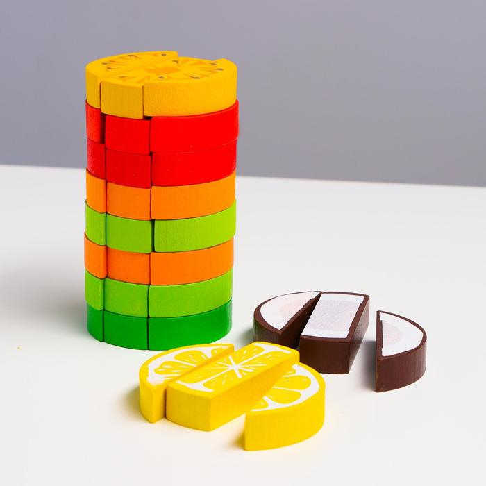 Логический игровой набор «Башня. Фрукты», 30 деталей Логический игровой набор «Башня. Фрукты», 30 деталей
