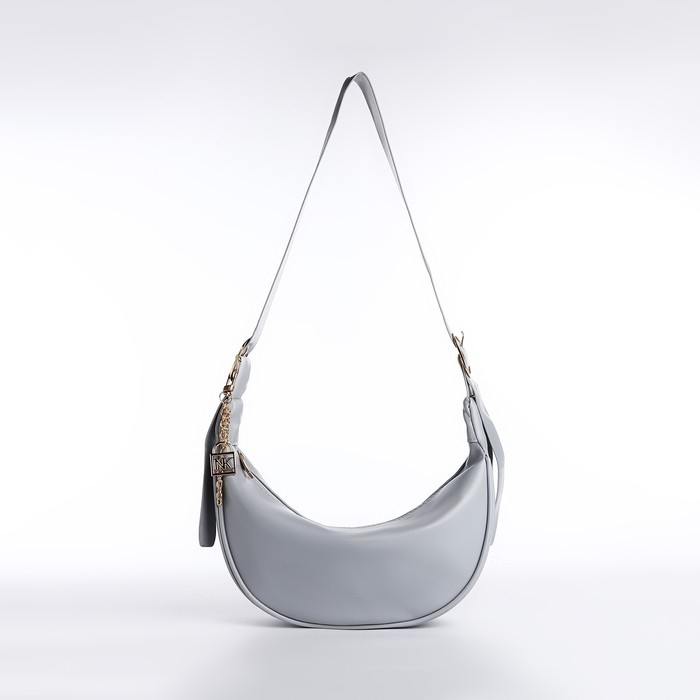 Сумка женская из искусственной кожи NAZAMOK, 28х15 см, серый цвет Сумка женская из искусственной кожи NAZAMOK, 28х15 см, серый цвет