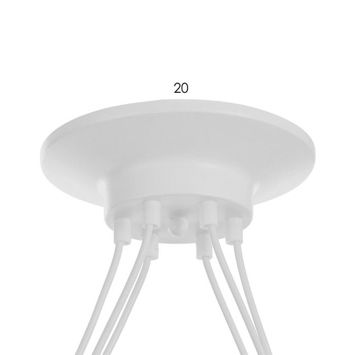 Светильник Светильник "Скин паук" 6хЕ27 40Вт белый 30х30х20-150см