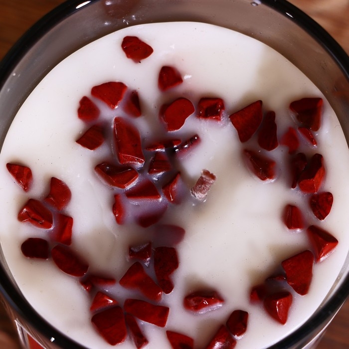 Свеча соевая  Свеча соевая "7 чакр" с кристаллами, 200 гр, Муладхара