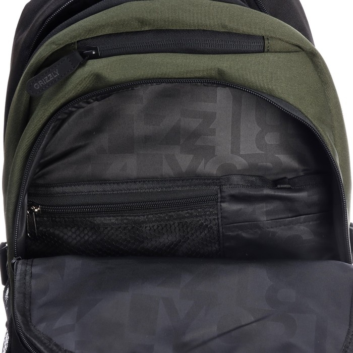 Рюкзак молодёжный, 45 х 32 х 23 см, Grizzly 330, эргономичная спинка, хаки RU-330-7_3 Рюкзак молодёжный, 45 х 32 х 23 см, Grizzly 330, эргономичная спинка, хаки RU-330-7_3
