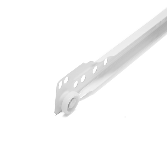 Роликовые направляющие ТУНДРА, L=500 мм, толщина 0,8 мм, белые, 2 шт. Роликовые направляющие ТУНДРА, L=500 мм, толщина 0,8 мм, белые, 2 шт.