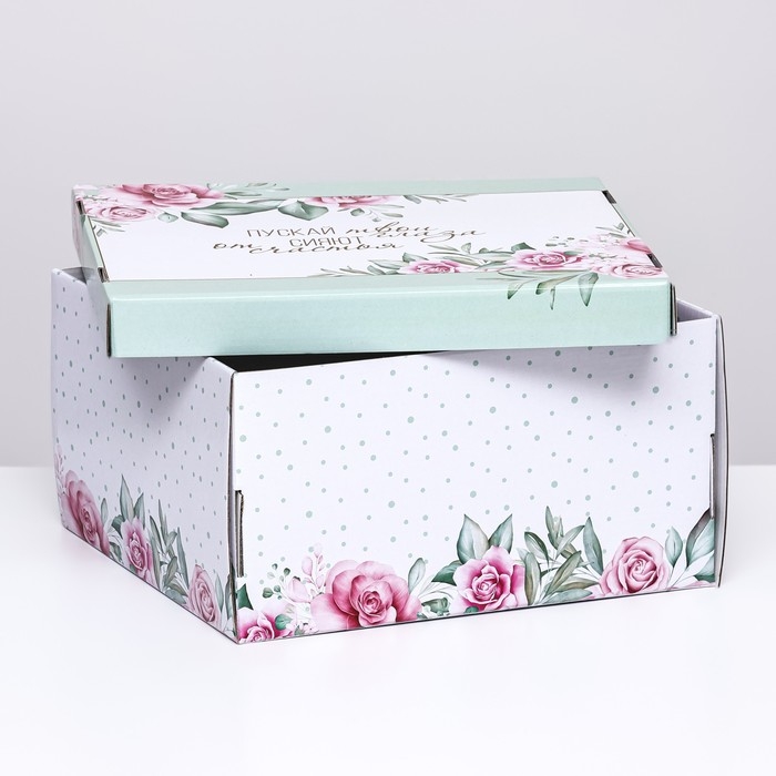 Складная коробка «Пускай глаза сияют», 31,2 х 25,6 х 16,1 см Складная коробка «Пускай глаза сияют», 31,2 х 25,6 х 16,1 см