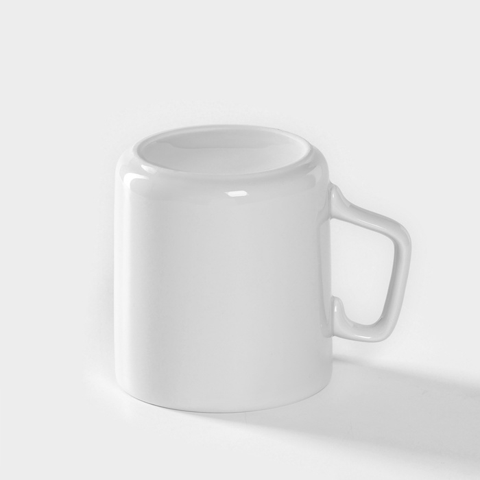 Кружка фарфоровая «Эльза», 350 мл, d=8,2 см, белая Кружка фарфоровая «Эльза», 350 мл, d=8,2 см, белая