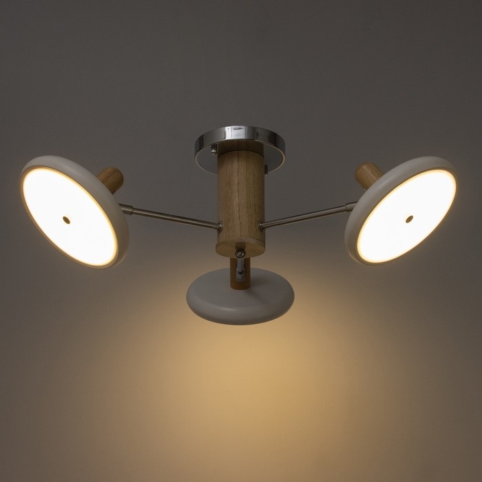 Люстра Люстра "Джулия" 3хLED 72Вт 3000-6000К бело-хромовый 62х62х22 см