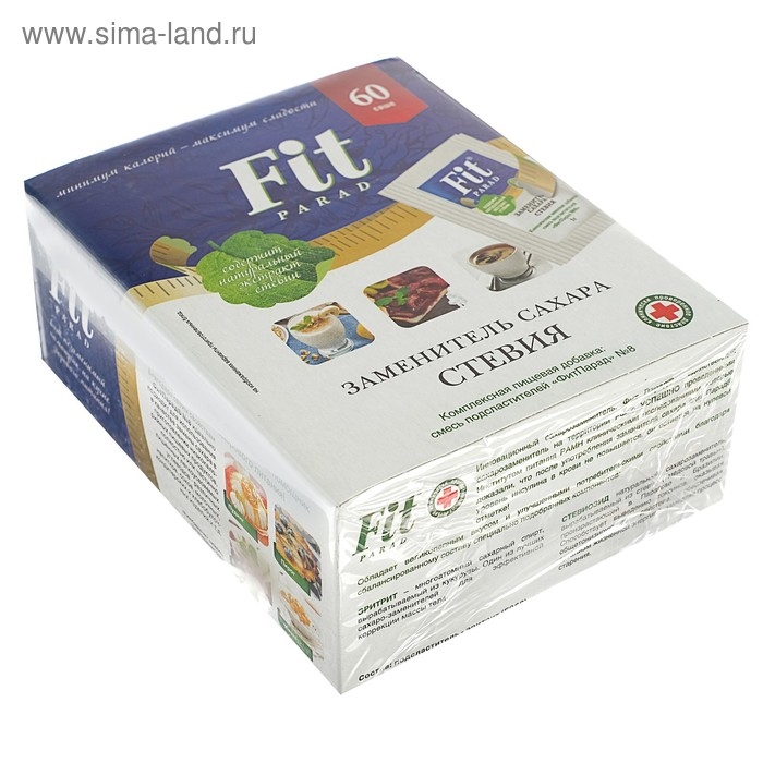 Заменитель сахара Fitparad №8, заменитель сахара (стевия), 60 г Заменитель сахара Fitparad №8, заменитель сахара (стевия), 60 г