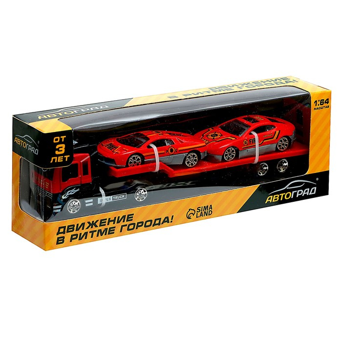 Машина металлическая «Пожарный автовоз», масштаб 1:64 Машина металлическая «Пожарный автовоз», масштаб 1:64