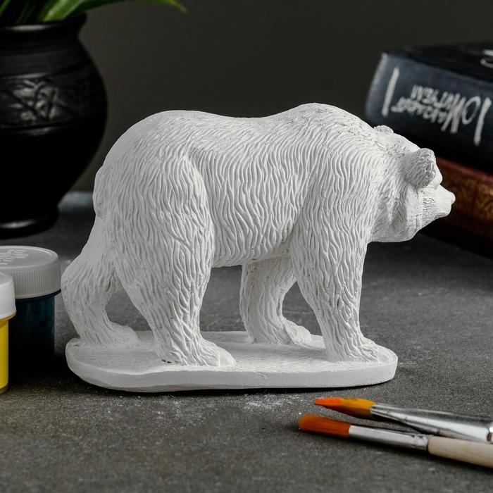 Фигура для раскраски  Фигура для раскраски "Медведь" 10х13х6см