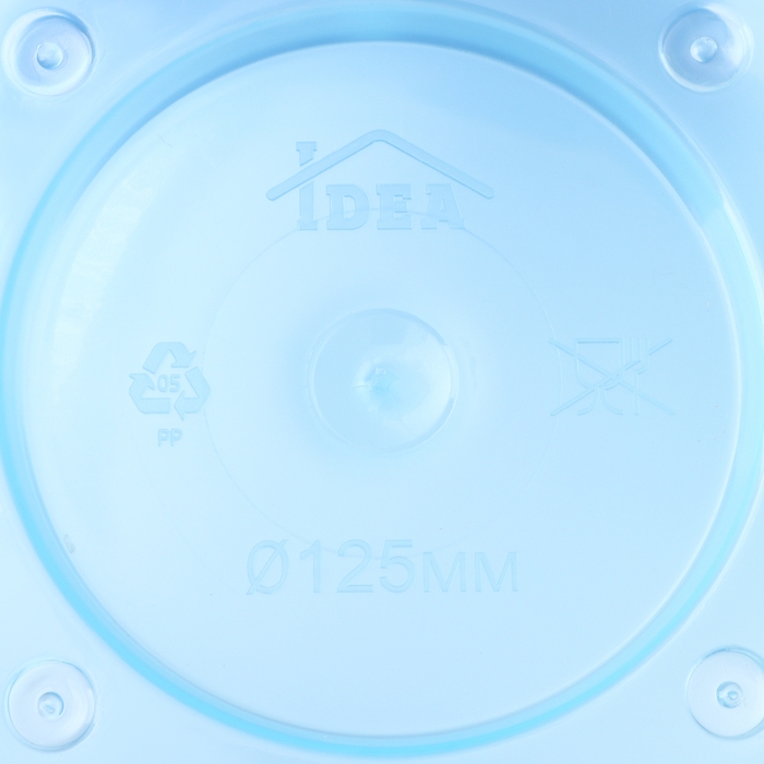 Горшок для орхидей с поддоном «Деко», 1,2 л, цвет голубой