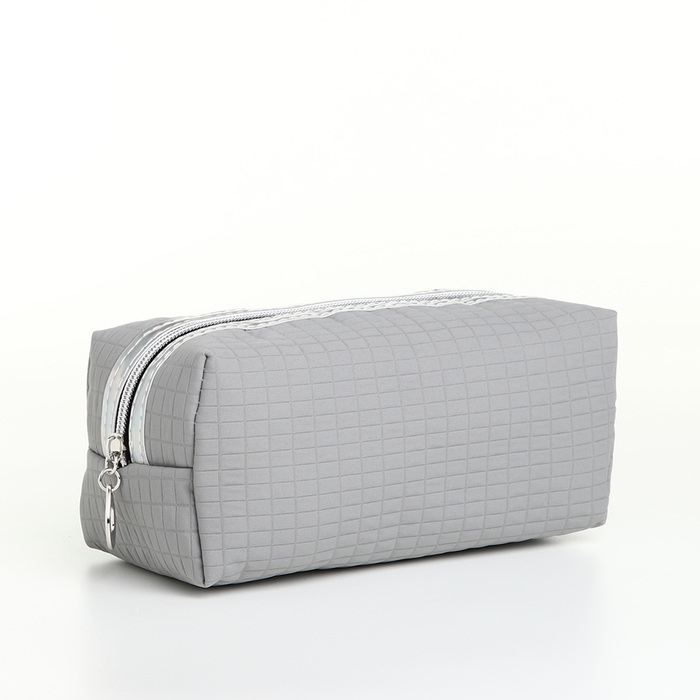 Косметичка на молнии, цвет серый Косметичка на молнии, цвет серый