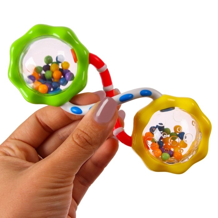 Погремушка «Гантелька» крутилка, Крошка Я Погремушка «Гантелька» крутилка, Крошка Я