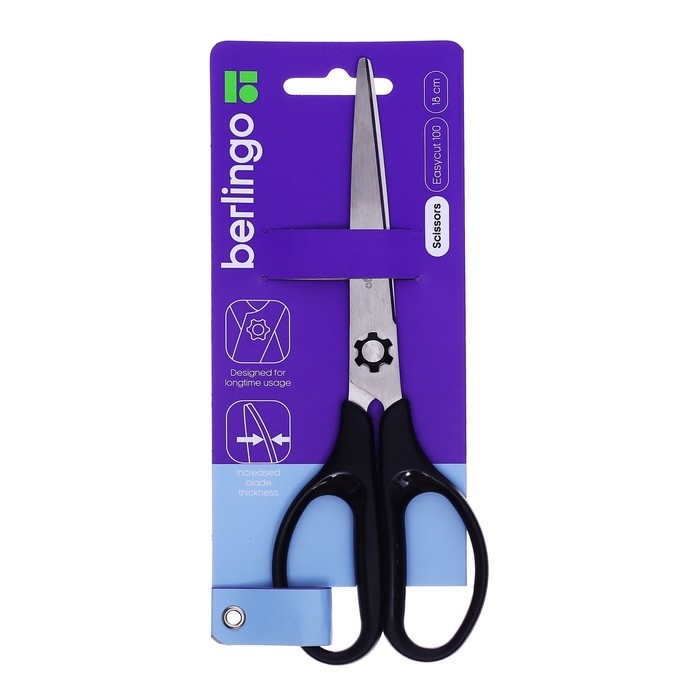 Ножницы 18cм Berlingo Ножницы 18cм Berlingo "Easycut 100", европодвес