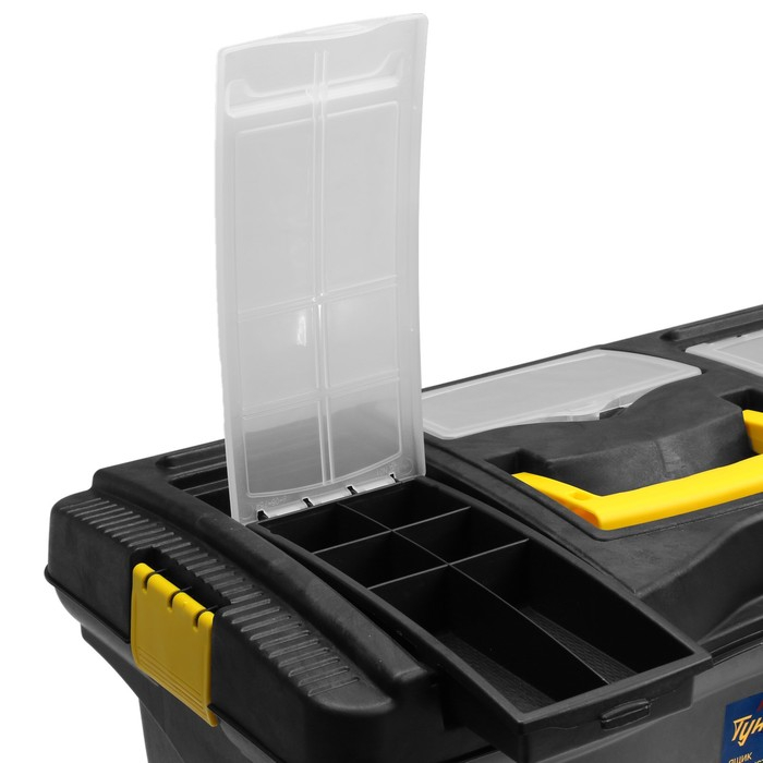 Ящик для инструмента ТУНДРА, 22 Ящик для инструмента ТУНДРА, 22", 560 х 320 х 275 мм, пластиковый