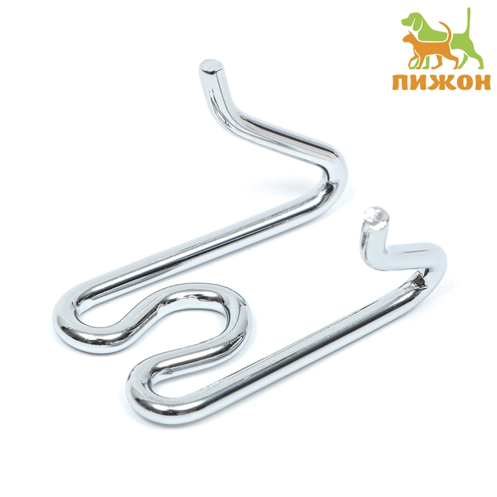 Звено для строгого ошейника - полуудавки, хромированная сталь, толщина 4 мм Звено для строгого ошейника - полуудавки, хромированная сталь, толщина 4 мм