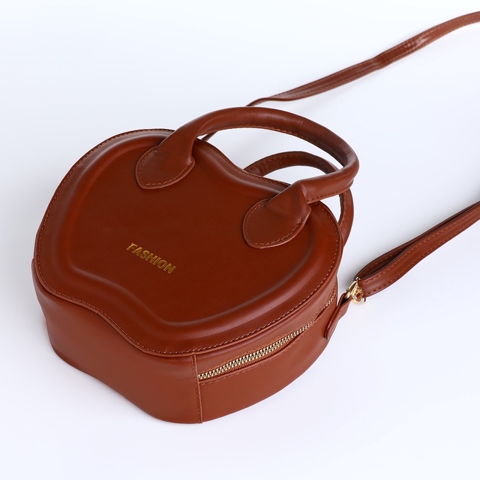 Сумка женская кросс-боди на молнии, цвет коричневый Сумка женская кросс-боди на молнии, цвет коричневый