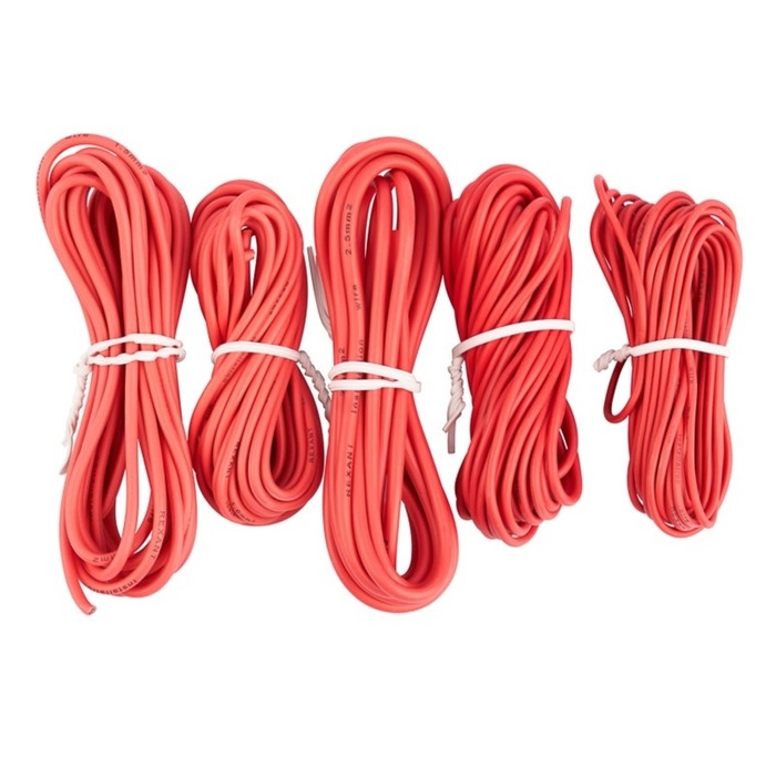 Набор автопроводов Rexant  Набор автопроводов Rexant "Ассорти" красный, 0,50 х 5 м; 0,75 х 5 м; 1,50 х 3 м; 2,50 х 2 м