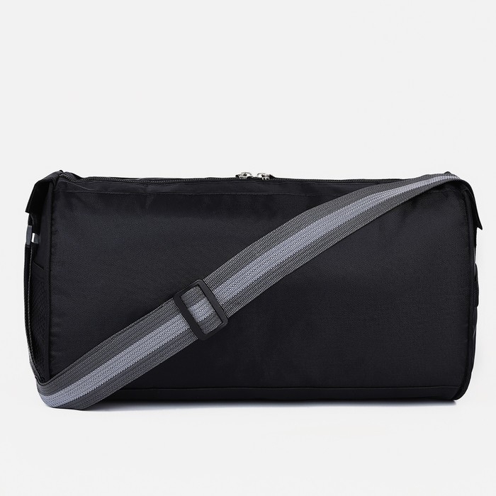 Сумка спортивная на молнии, боковой карман/сетка, регулируемый ремень, маленький размер, цвет чёрный Сумка спортивная на молнии, боковой карман/сетка, регулируемый ремень, маленький размер, цвет чёрный