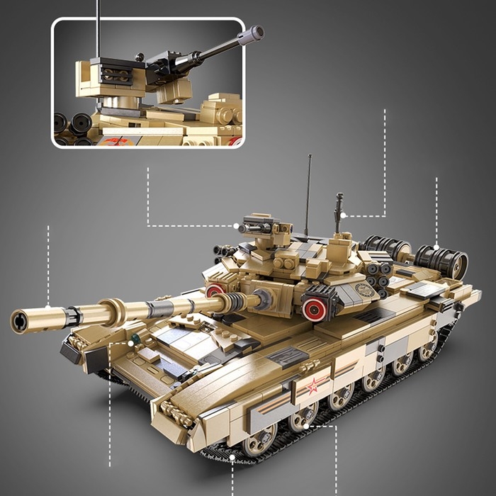 Конструктор Техно «Танк», 1722 детали Конструктор Техно «Танк», 1722 детали